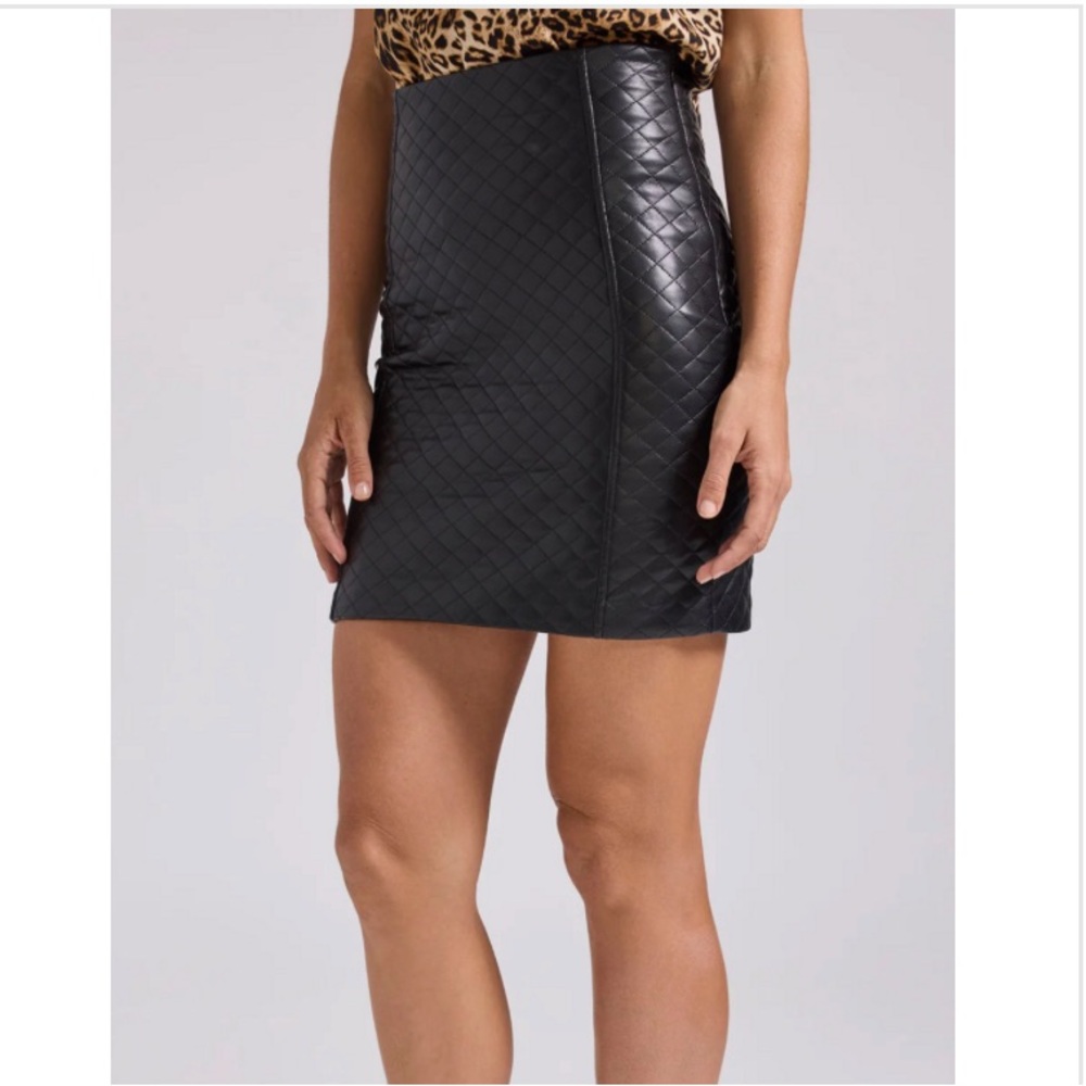 Generation Love Black Quilted Skirt